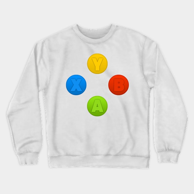Controller Buttons Crewneck Sweatshirt by PH-Design